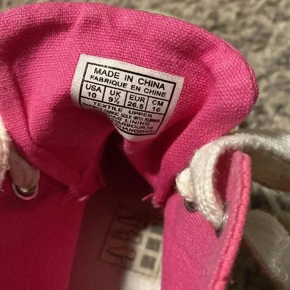 Polo Ralph Lauren kids pink and white sneakers | size 10 - Picture 7 of 7